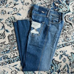 MOTHER Tripper Weekender Fray Jeans